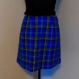 Wool mini skirt